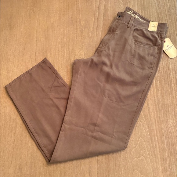 Tommy Bahama Bali Five Mens Relaxed Straight-Leg Chino Pants Caribou Brown 36x34